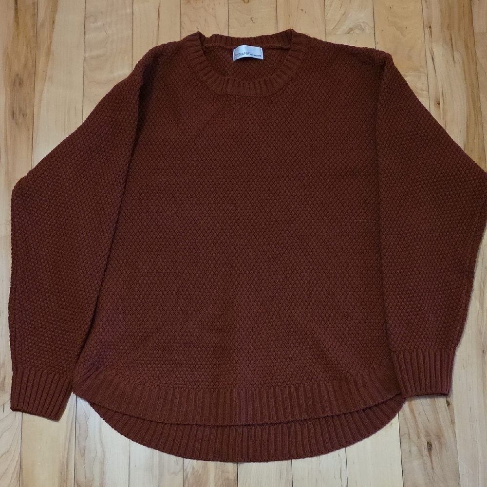 Zenana Outfitters Rich Brown Knit Sweater
